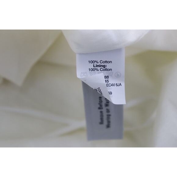 J CREW 100% COTTON TANK TOP FLORAL BLACK EMBROIDERED POM POM BABYDOLL Size 4 - Picture 11 of 12